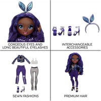 RAINBOW HIGH -  INDIGO - (Dark Blue Purple) Fashion Doll with 2 Complete Mix & Match Outfits and Accessories