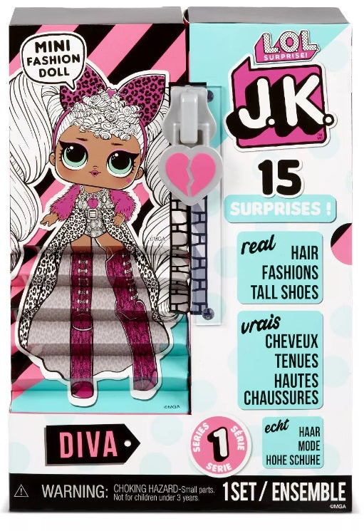 L.O.L LOL Surprise - JK Diva Mini Fashion Doll 15+ surprises