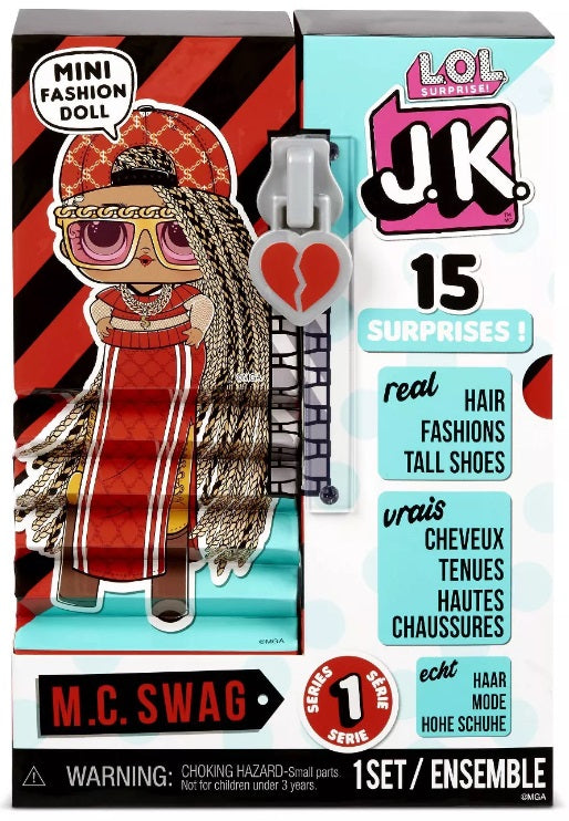 L.O.L LOL Surprise JK M.C. Swag Mini Fashion Doll 15 surprises
