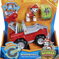 Paw Patrol - Dino Rescue - Marshall's Deluxe Rev Up Vehicle with Mystery Dinosar Figure - on clearance