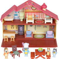 BLUEY - BLUEY'S MEGA BUNDLE Home -  Includes 4 pack figurines + BBQ playset