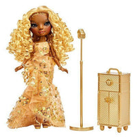 RAINBOW HIGH -  Vision Dolls - Meline Luxe (Gold Yellow)  with 2 Complete Mix & Match outfits + Music Assessories