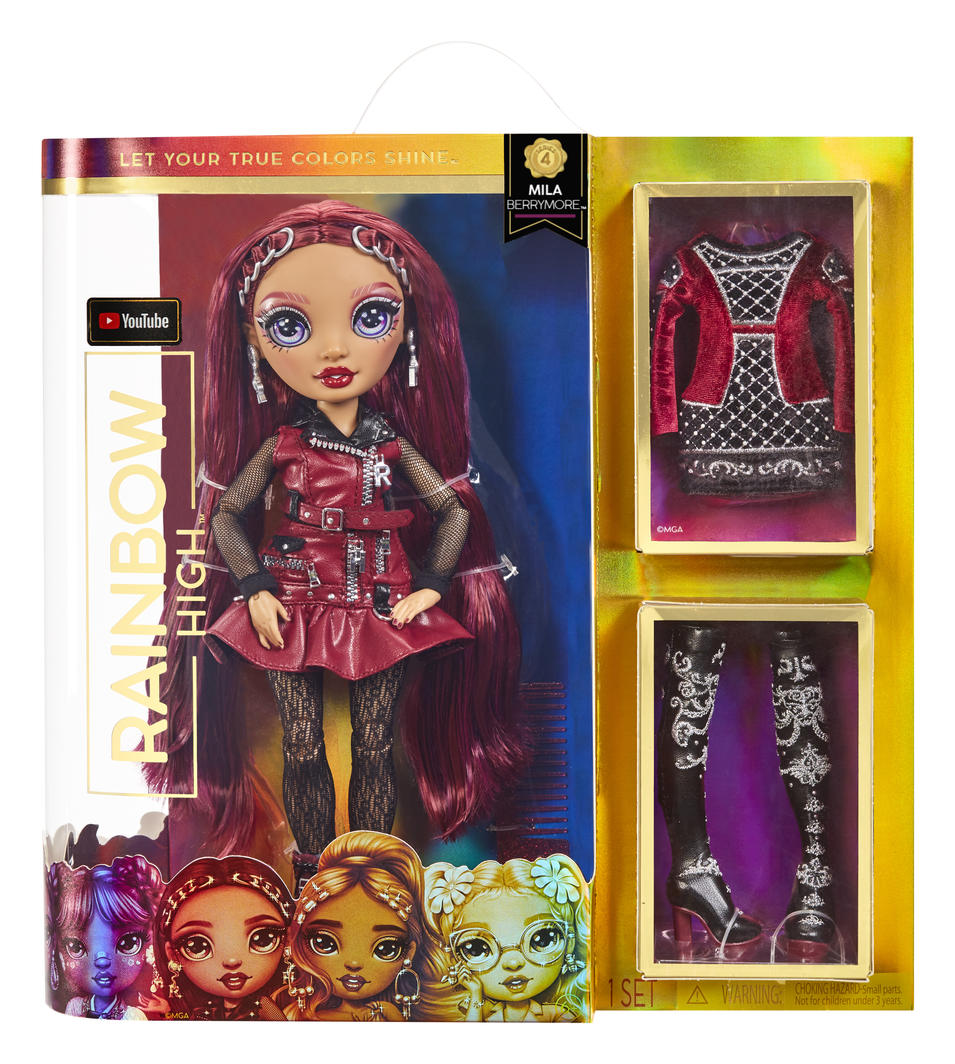 RAINBOW HIGH -  MILA BERRYMORE - SERIES 4 - Rainbow Fashion Doll with 2 Complete Mix & Match outfits