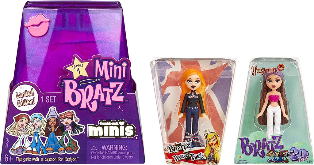 Bratz Dolls - Minis - 2 Bratz Minis in Each Pack, MGA's Miniverse, Blind Packaging Doubles as Display, Y2K Nostalgia, Collectors