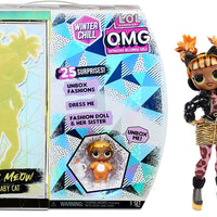 L.O.L LOL Surprise - OMG Winter Chill - MISSY MEOW fashion doll & Baby Cat Doll with 25+ surprises