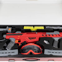 DART ZONE PRO -Series MK-1.2 Dart Blaster , 90 - Degree Shoulder Stock Toy Foam Blaster , 30 Half-length dartz Toy Dart Blaster