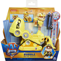 Paw Patrol - Rubble's Deluxe Movie Transforming Vehicle with Rubble Figure