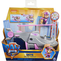 Paw Patrol - MOVIE SERIES Complete set of 6 VEHICLES & Pups (Chase , Marshall , Skye , Rocky , Rubble & Zuma )