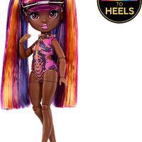 RAINBOW HIGH -  Pacific Coast PHAEDRA WESTWARD - (PURPLE) Fashion Doll with interchangeable legs - on clearance