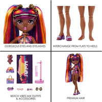 RAINBOW HIGH -  Pacific Coast PHAEDRA WESTWARD - (PURPLE) Fashion Doll with interchangeable legs - on clearance