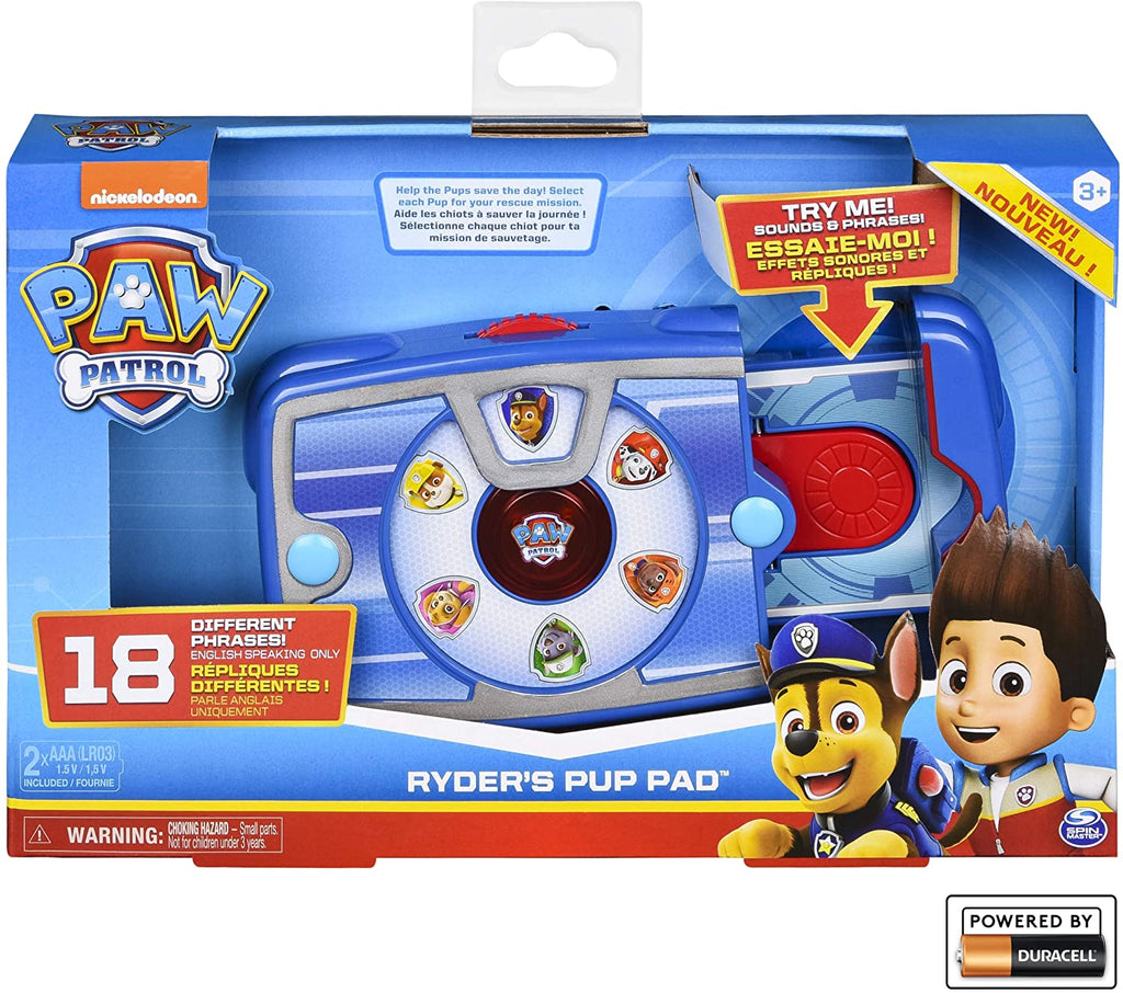 Paw Patrol - Ryder's Interactive Pup Pad with 18 sounds & phrases 2020 release