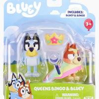 BLUEY - Queens Bingo & Bluey 2pk figurines - on clearance