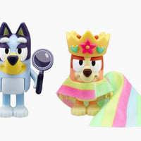 BLUEY - Queens Bingo & Bluey 2pk figurines - on clearance