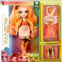 RAINBOW HIGH - Poppy Rowan - Orange Fashion Doll with 2 outfits