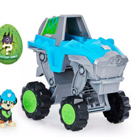 Paw Patrol -  Dino Rescue - REX's Deluxe Rev Up Vehicle with Mystery Dinosaur Figure