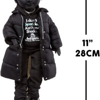 SHADOW HIGH - Rexx McQueen - Black Color Fashion Doll. Fashionable Outfit & 10+ colorful Play Accessories - on clearance