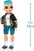 RAINBOW HIGH -  River Kendall- TEAL BOY Fashion Doll with 2 Complete Mix & Match outfits