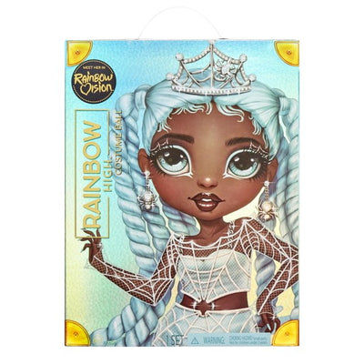 RAINBOW HIGH -  Vision COSTUME BALL – Rainbow High – Robin Sterling (Light Blue) Fashion Doll. 11 inch Spider Queen themed Costume and Accessories