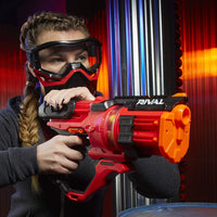 Nerf Rival - Roundhouse XX-1500 Red Blaster - Clear Rotating Chamber + 15 rounds
