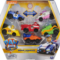 Paw Patrol -  MOVIE - Die Cast set of 6 Vehicles Gift Set