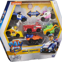 Paw Patrol -  MOVIE - Die Cast set of 6 Vehicles Gift Set