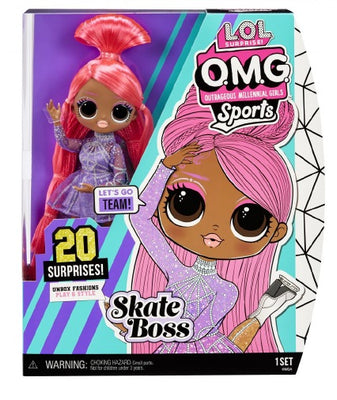L.O.L LOL Surprise - OMG Sports Dolls Series 2 - Skate Boss - Fashion doll with 20 Surprises