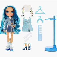 RAINBOW HIGH - SKYLER BRADSHAW - Blue Fashion Doll with 2 outfits