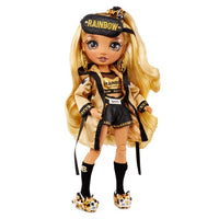 RAINBOW HIGH -  Slumber Party MARISA GOLDING - Gold fashion doll and playset with 2 outfits to mix & match Sleeping Bag and sleepover doll