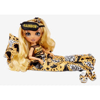RAINBOW HIGH -  Slumber Party MARISA GOLDING - Gold fashion doll and playset with 2 outfits to mix & match Sleeping Bag and sleepover doll