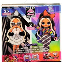 L.O.L LOL Surprise - OMG Movie Magic STARLETTE fashion doll with 25 surprises Including 2 fashion outfits, 3D glasses , Movie accessories