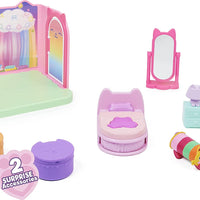 Gabby's Dollhouse - Sweet Dreams Bedroom with Pillow Cat Figure and 3 Acessories, 3 furniture and 2 deliveries