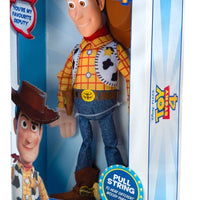 DISNEY - TOY STORY 4 - TALKING WOODY Pull String Plush toy with 10 Talking Phrases