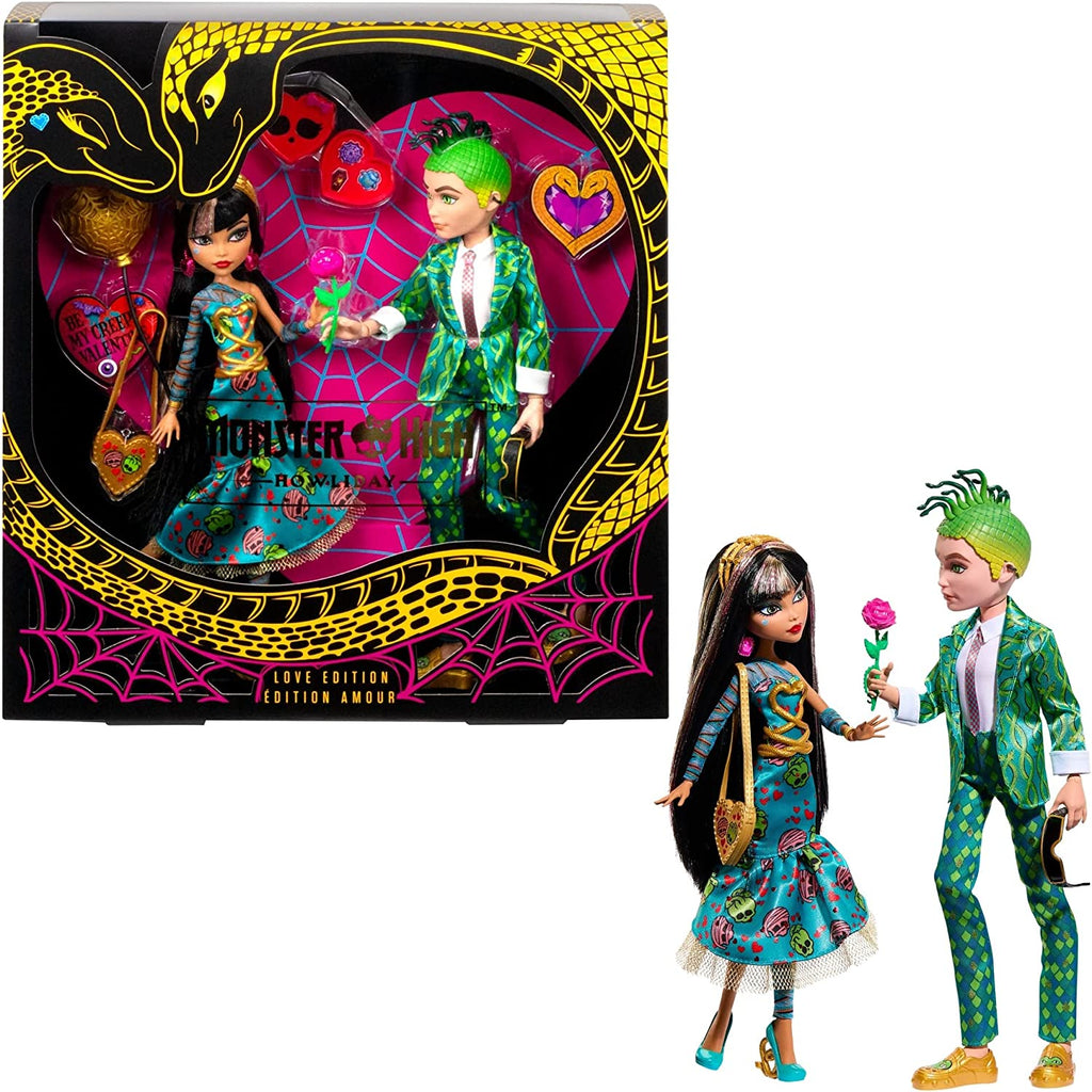 Monster High - Cleo De Nile and Deuce Gorgon Two-Pack, Valentine’s Day Collector Dolls