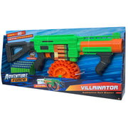 DART ZONE - ADVENTURE FORCE - VILLAINATOR Submachine Pump-Action SuperDrum Dart Blaster