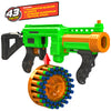 DART ZONE - ADVENTURE FORCE - VILLAINATOR Submachine Pump-Action SuperDrum Dart Blaster